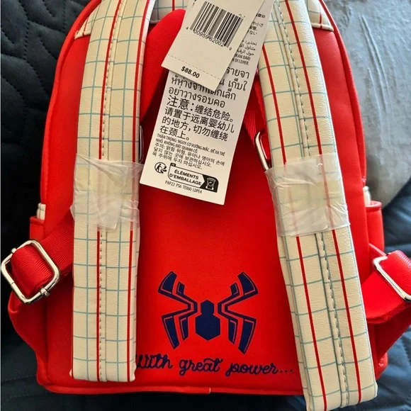 NWT - Marvel Loungefly Spider-Man backpack - Picture 9 of 9